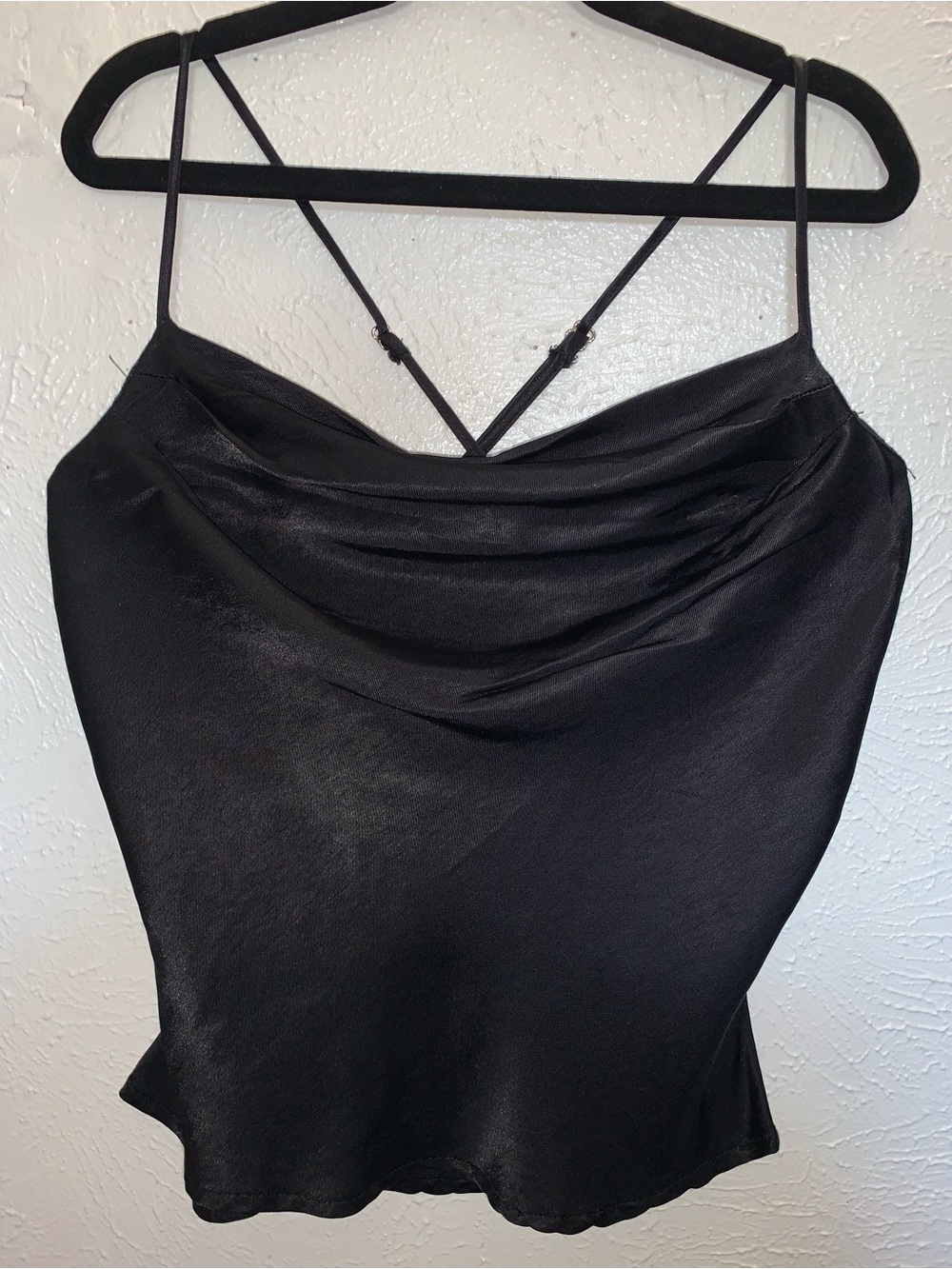 Zara black Satin top